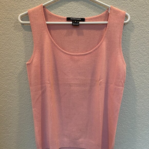 Ellen Tracy Sleeveless 100% Cashmere Tank - Picture 1 of 5